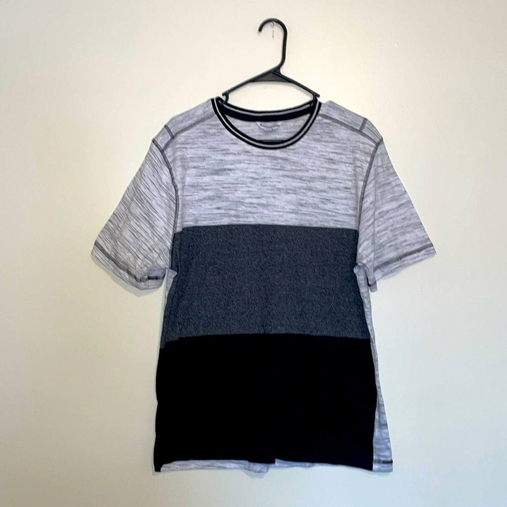 Distortion | Colorblock Grey T-Shirt